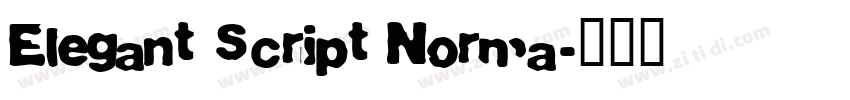 Elegant Script Norma字体转换